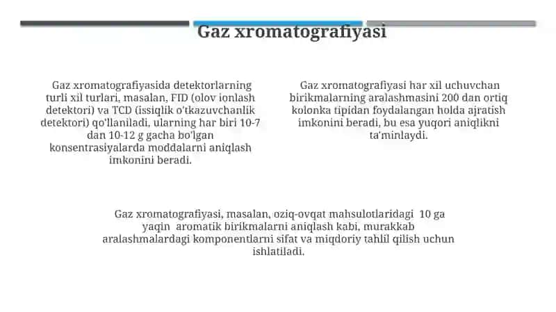O'zaro ta'sir xromatografiyasi 4