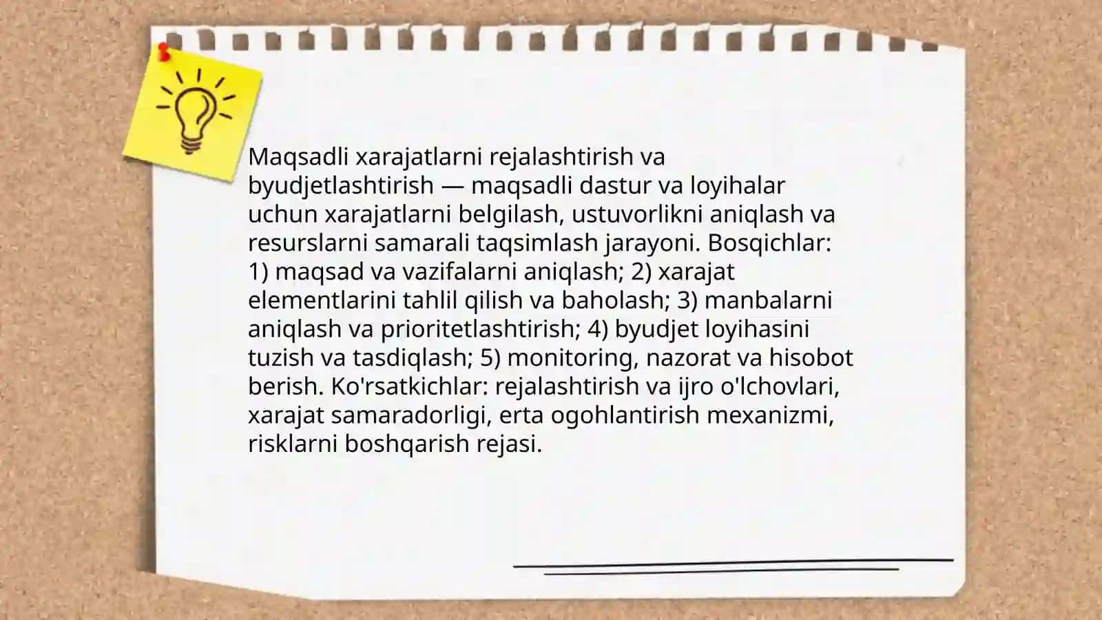Maqsetli qárajetti ámelge asirw 4