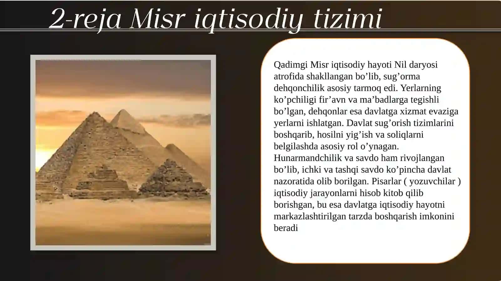 Qadimgi sharqda iqtisodiy g’oyalar 4