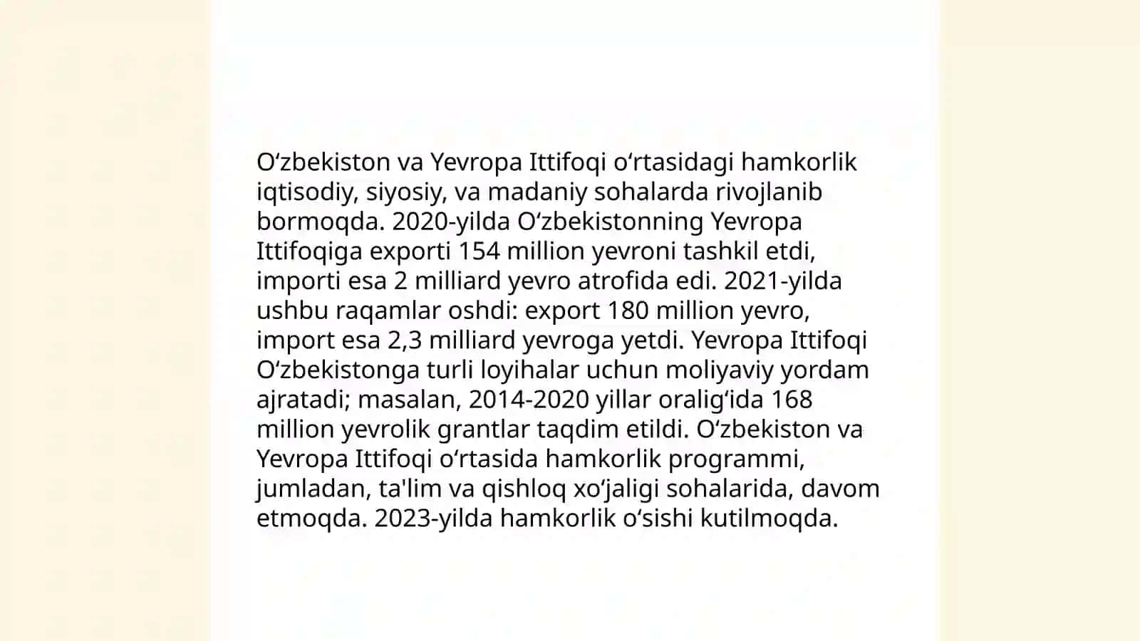 Oʻzbekistonning xalqaro tashkilotlar bilan hamkorlik aloqalari 4