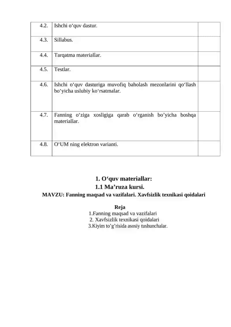 Tikuvchilik buyumlarini konstruksiyalash va modellashtirish 4