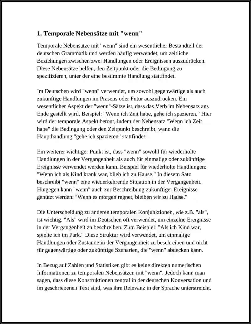 Temporale Nebensätze mit "wenn" 4