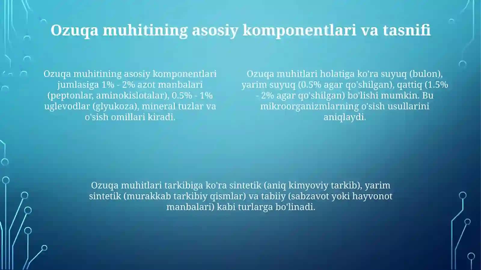 Mikroorganizmlarning ozuqamuhiti 4