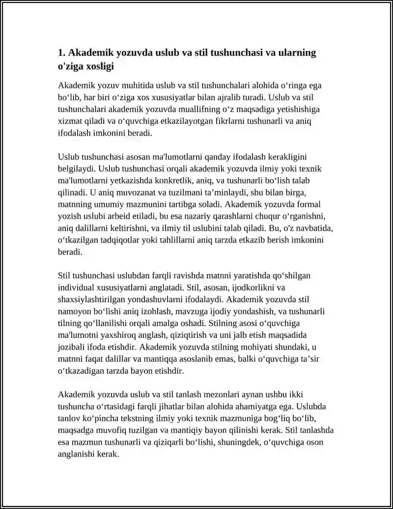 AKADEMIK YOZUVDA STIL VA USLUBNI TANLASH MEZONLARI 4