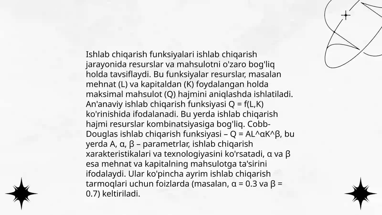 Ishlab chiqarish nazariyasi 4