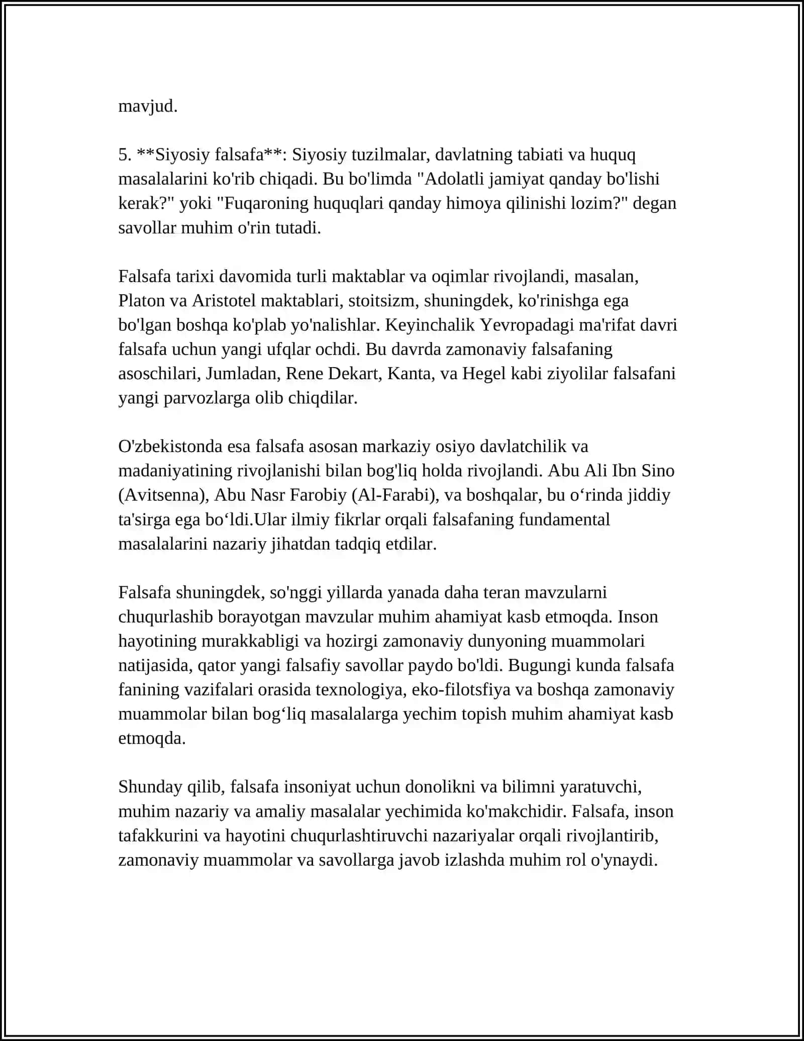 FALSAFA HAQIDA 4
