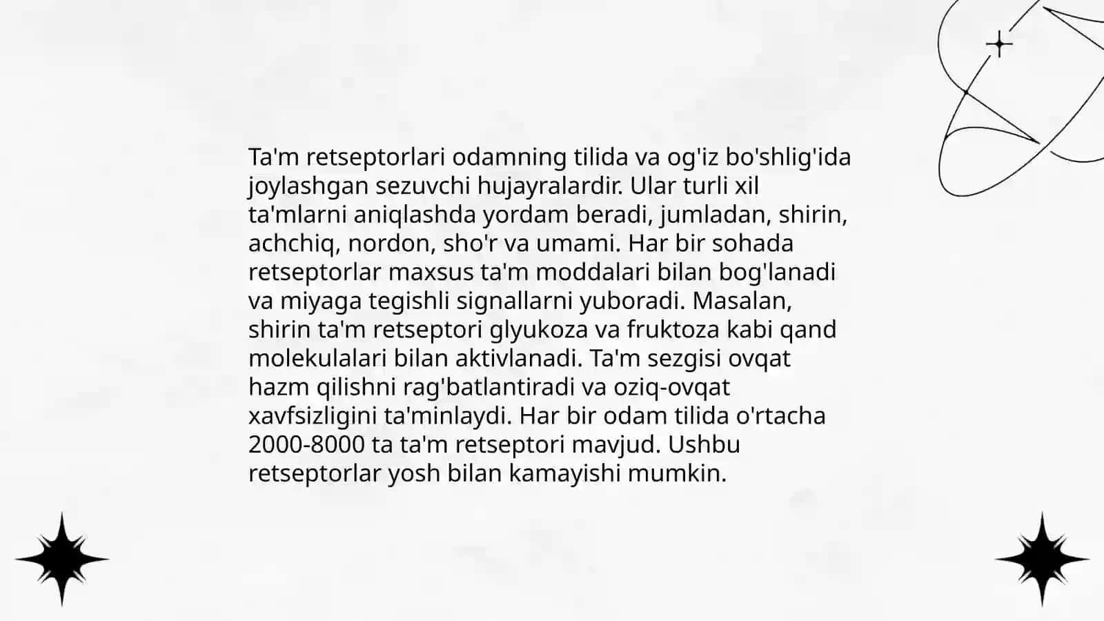 Ta'm bilish mexanizmi 4