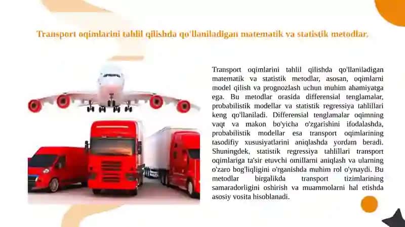 Transport oqimlari makraskopik va mikroskopik modellari 4