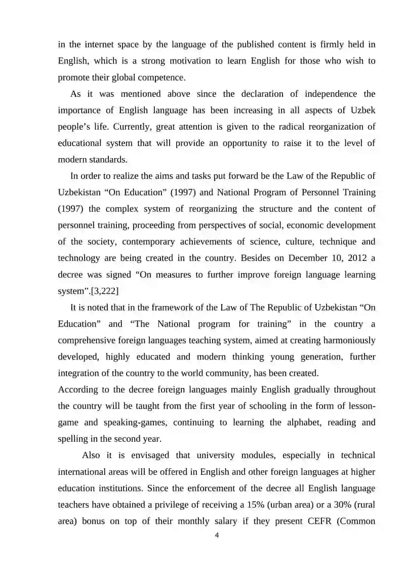Influence of Uzbek Language on English 4