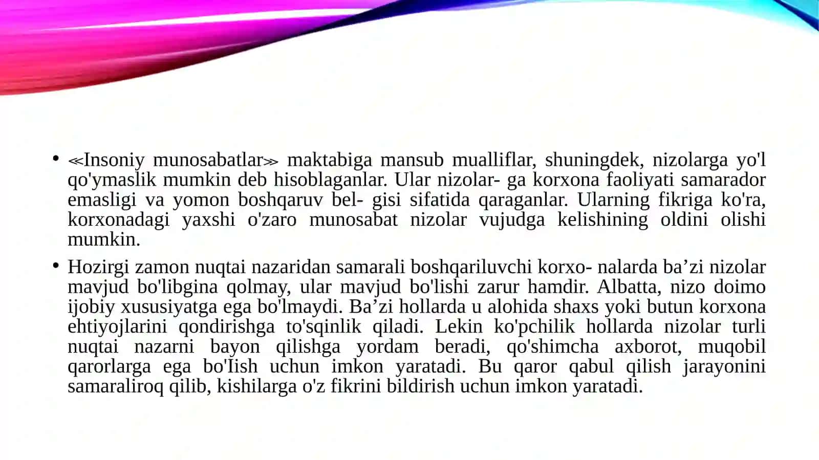 Taʼlim tashkilotida nizolarni boshqarish 4