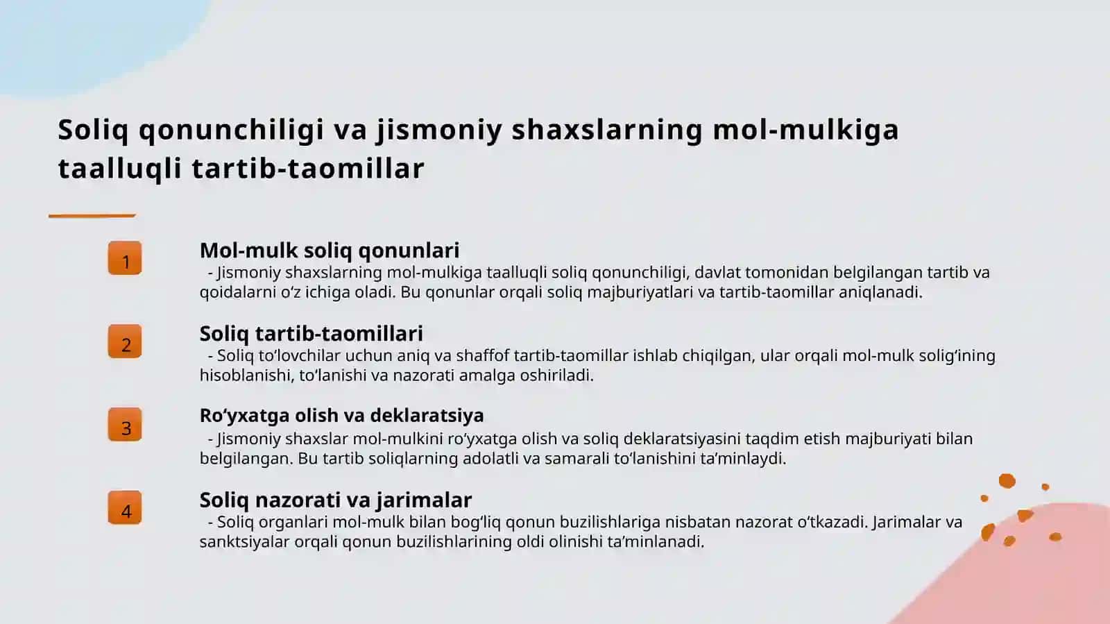 Jismoniy shaxslarning mol-mulkiga solinadigan soliq 4