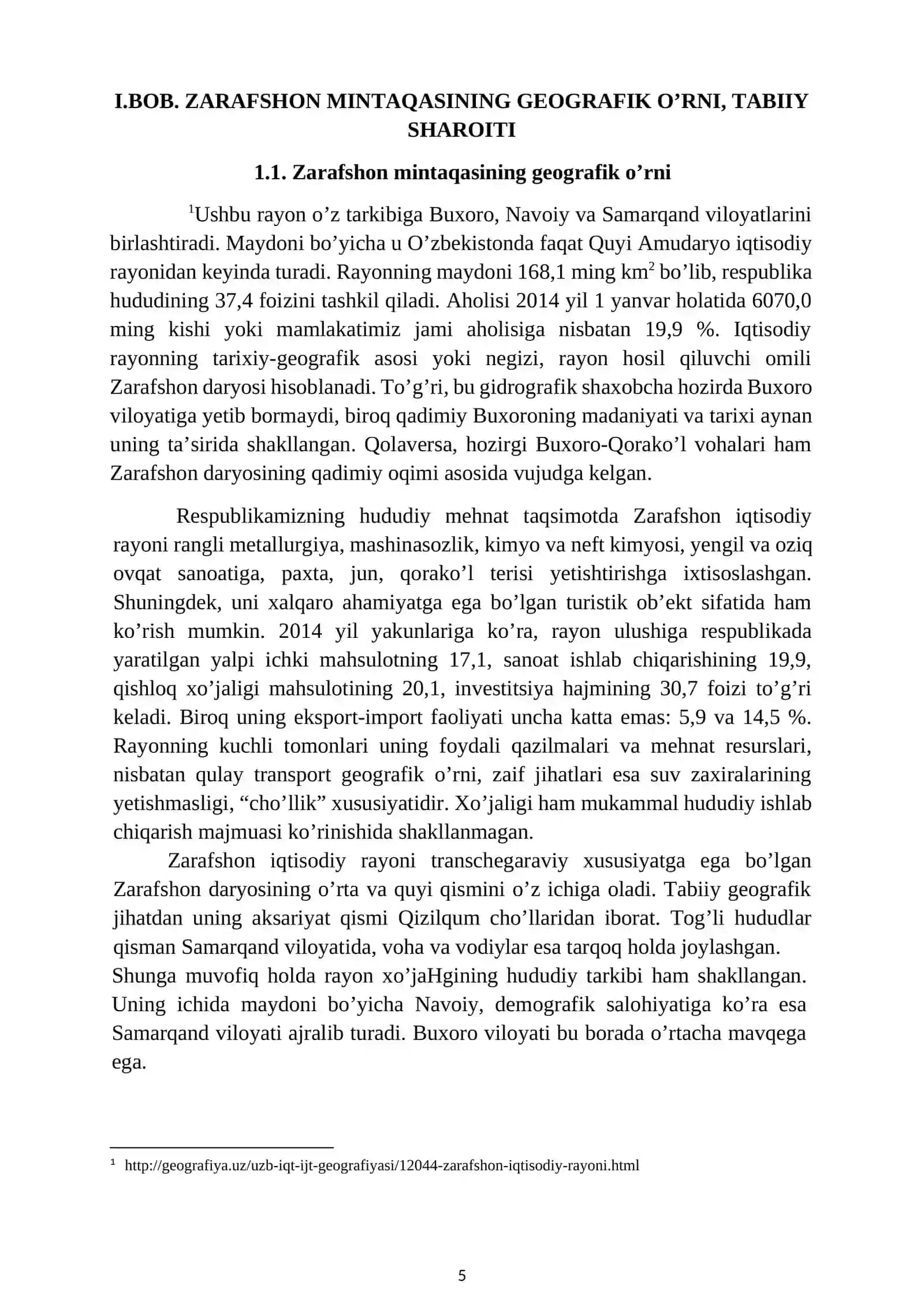 ZARAFSHON IQTISODIY RAYONI TABIIY RESURSLARI 4