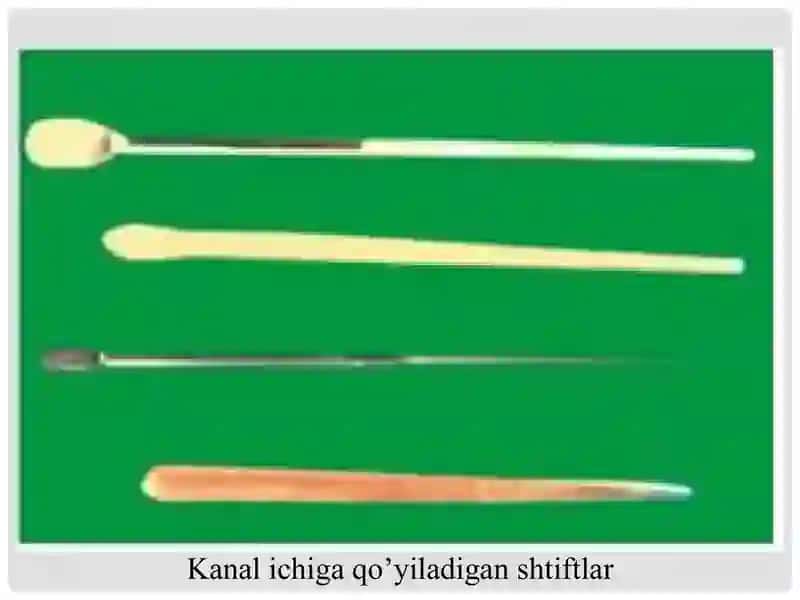 Ildiz kanalini plombalashda qo’llaniluvchi qotadigan malhamlar. 4