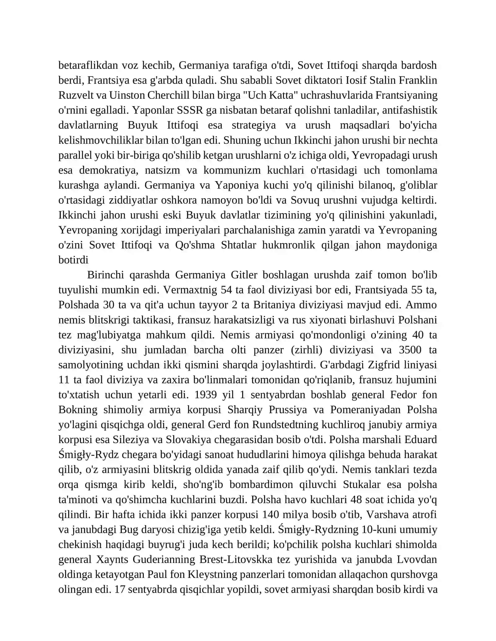 Ikkinchi jahon urushi davrida xalqaro munosabatlar va diplomatiya (1939–1945). 4