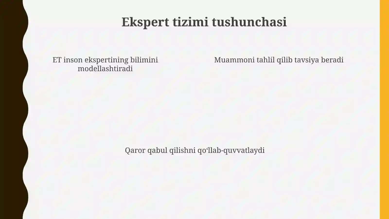 Eksperttizimlari(ET) 4