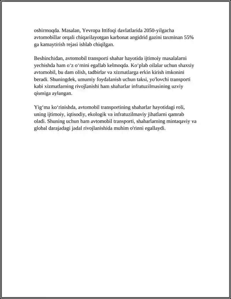 AVTOMOBIL TRANSPORTI VA IJTIMOIY HAYOTI 4