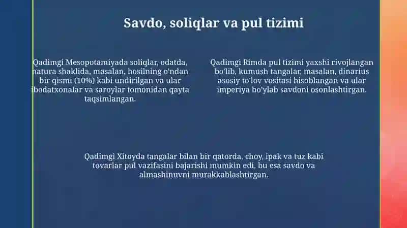 Antik dunyo iqtisodiy qarashlari 4