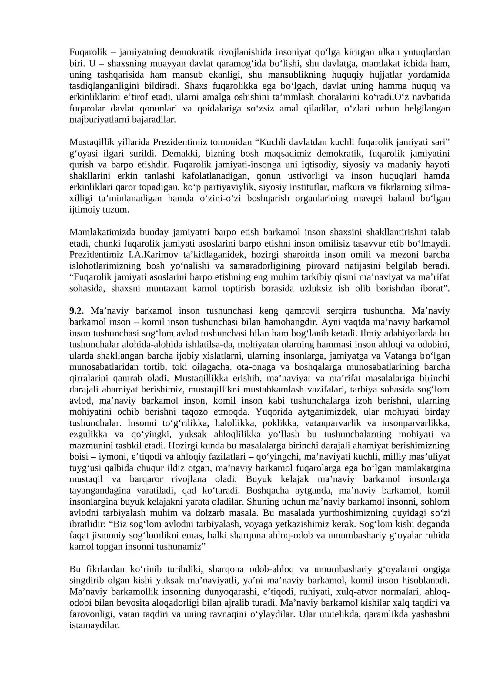 BILIM INSON MANAVIY KAMOLOTI OMILI 4
