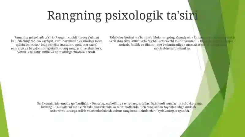 Òquvchilarning Ijodiy Tassavurlarini Òstirishda Rangning Ahamyati 4