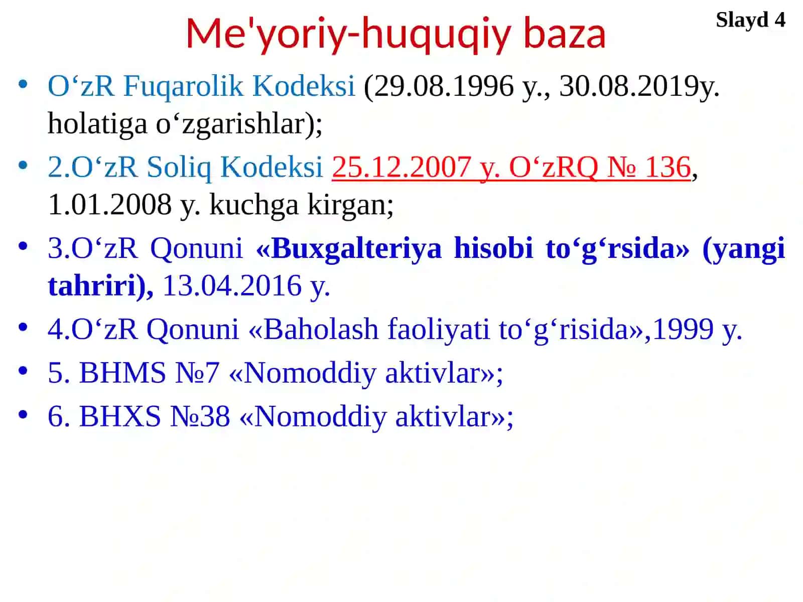 NOMODDIY AKTIVLAR AUDITI 4