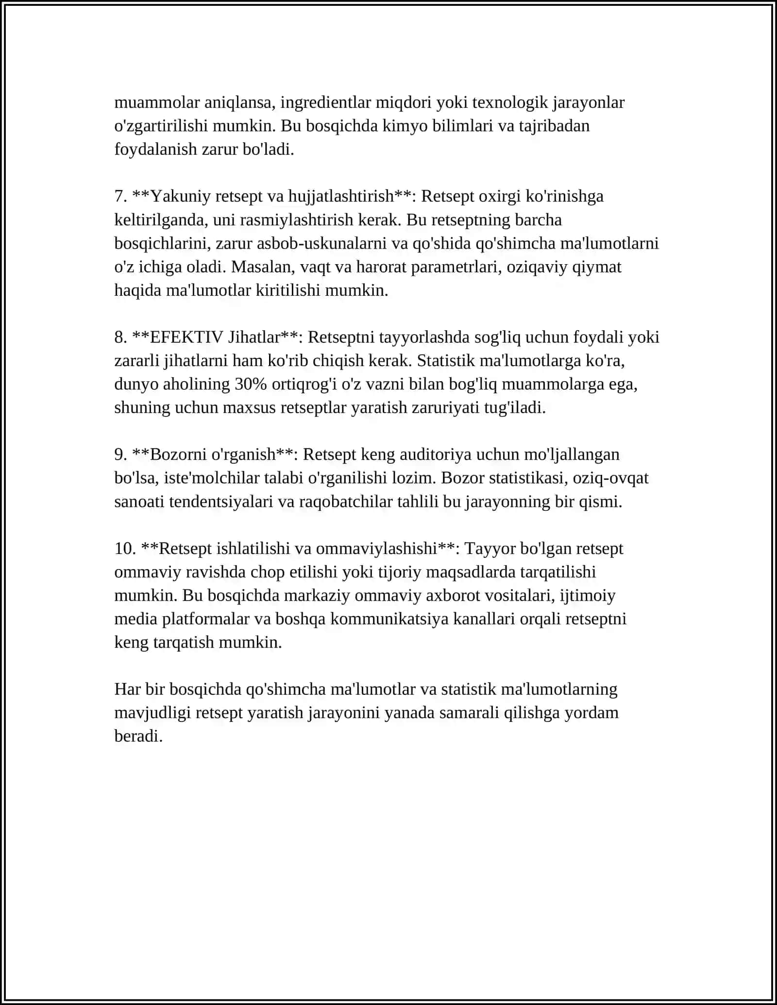 RETSEPTURANING UASH TAYORLASHDAGI AHAMIYATI 4