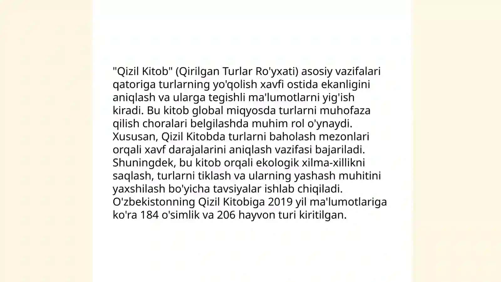 Qizil kitob va uning ahamiyati 4