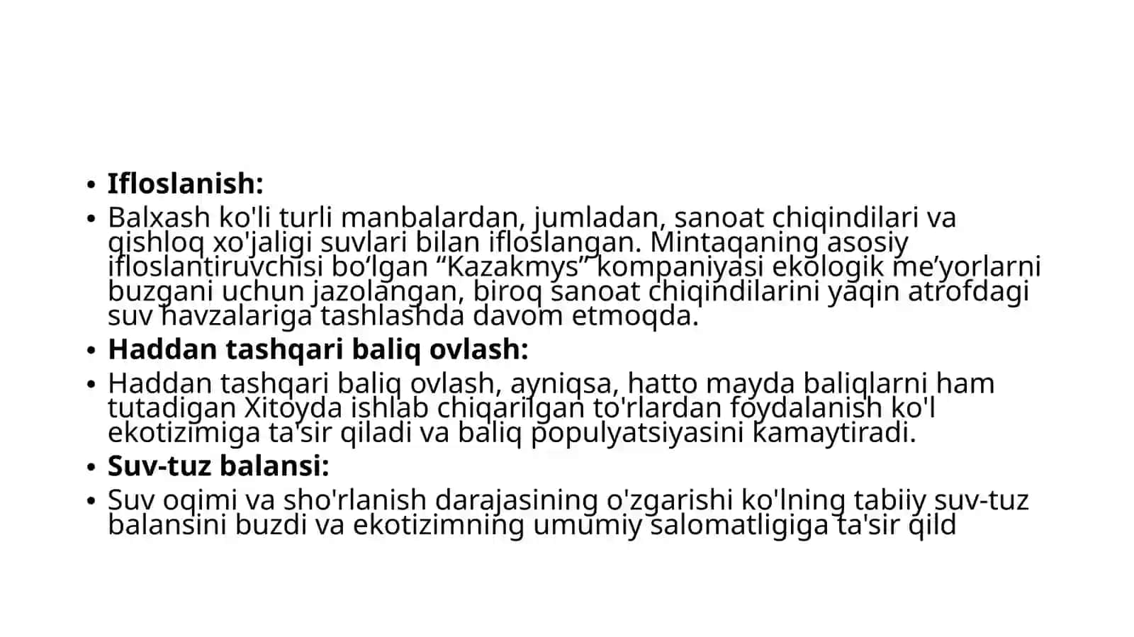 Balxash koʻli muammosi 4
