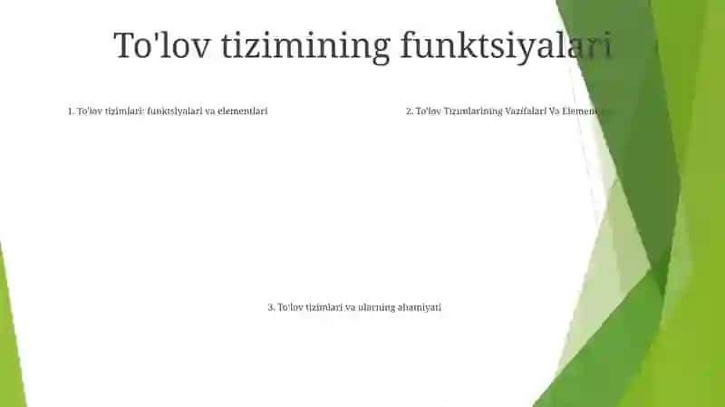 To’Lov Tiziming Mazmuni Va Uning Elementlari 4