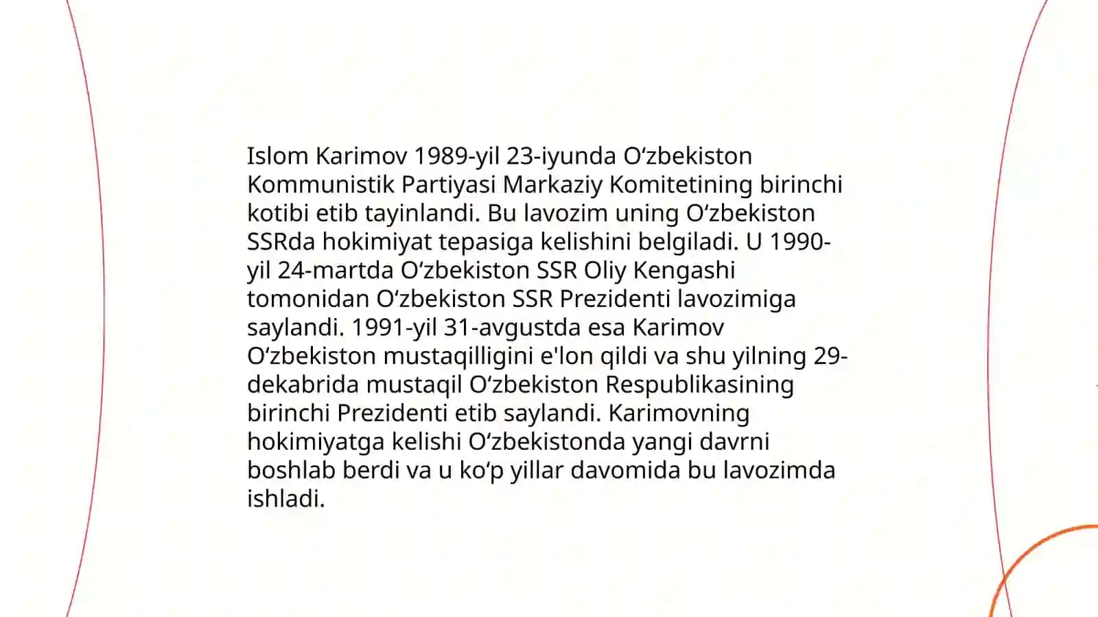 Islom Karimovning tarjimai holi 4