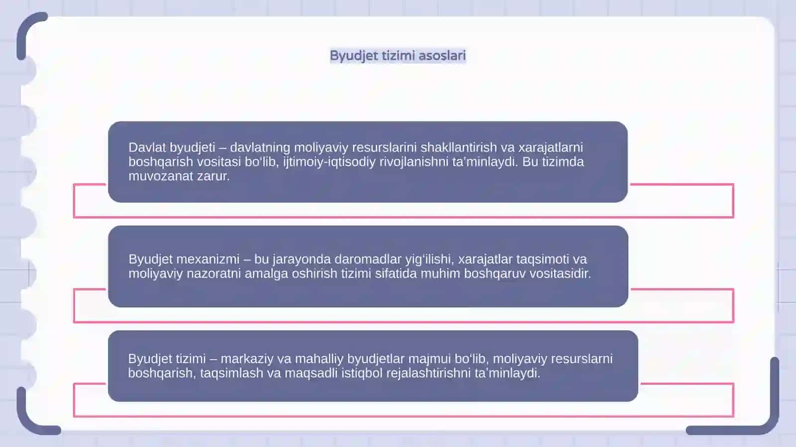 Davlat byudjeti, byujet mexanizmi 4