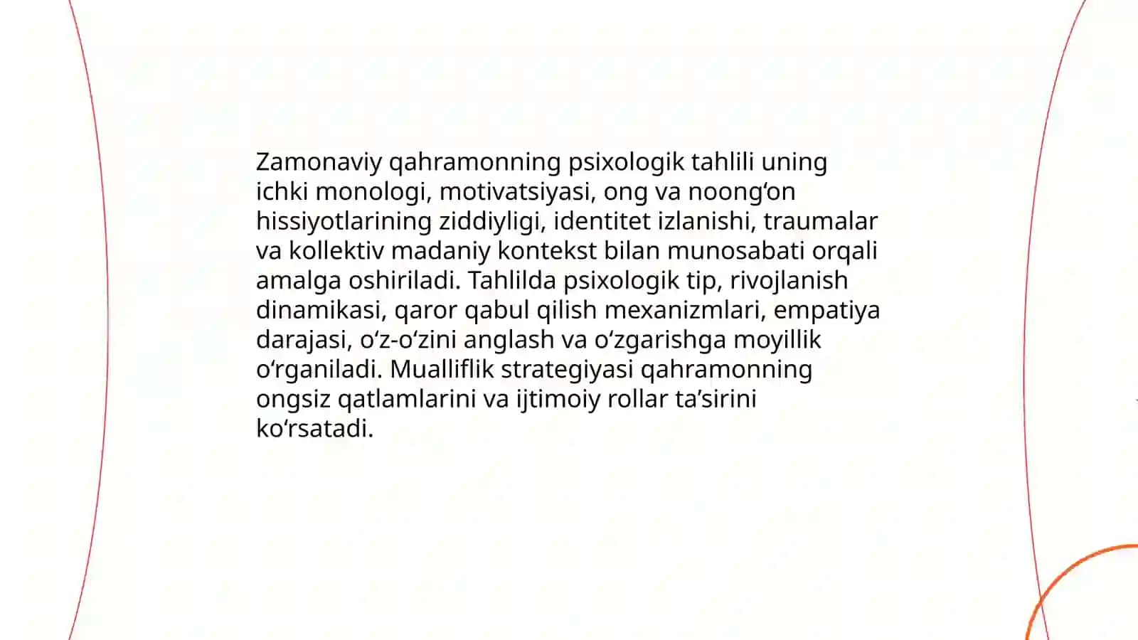 Zamonaviy asarlar tahlili 4