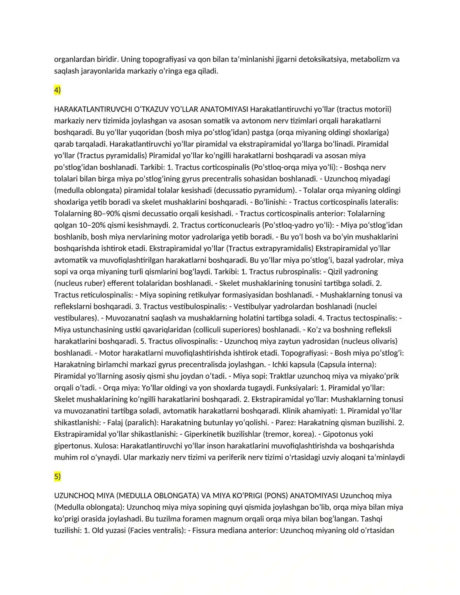 Umurtqalar tuzilishi anatomiyasi 4
