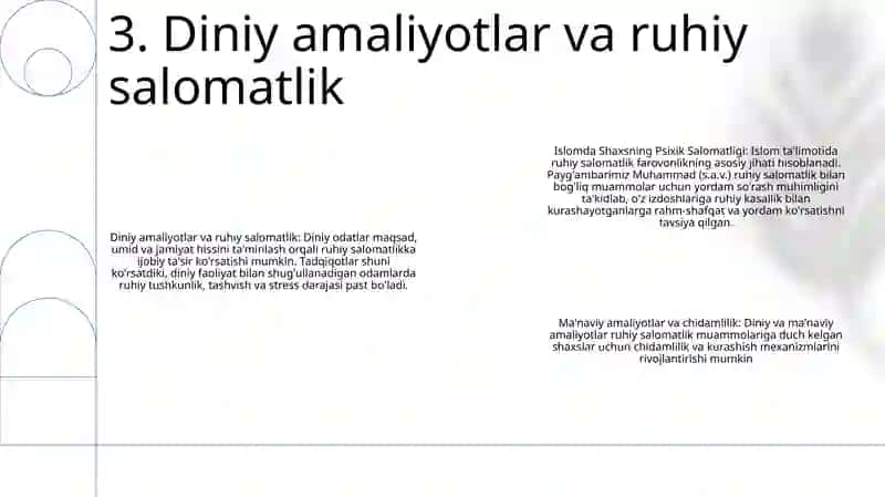 Islomda Shaxsning Psixik Salomatligi 4