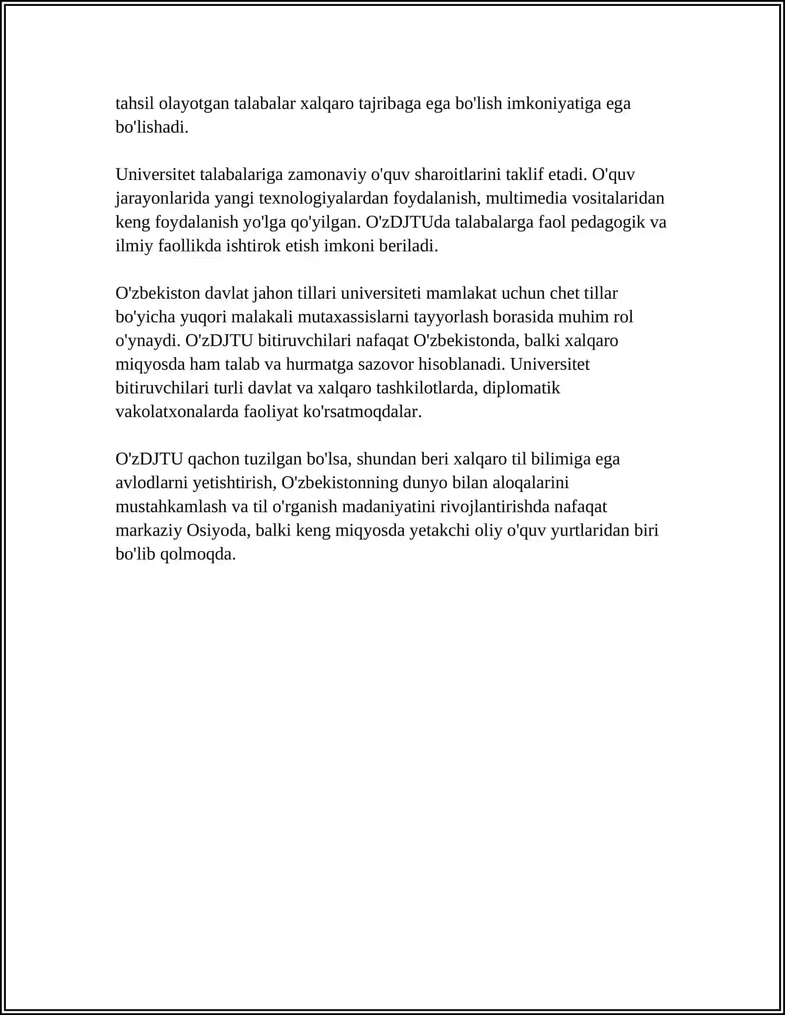 O'zbekiston Davlat Jahon Tillari Universiteti 4