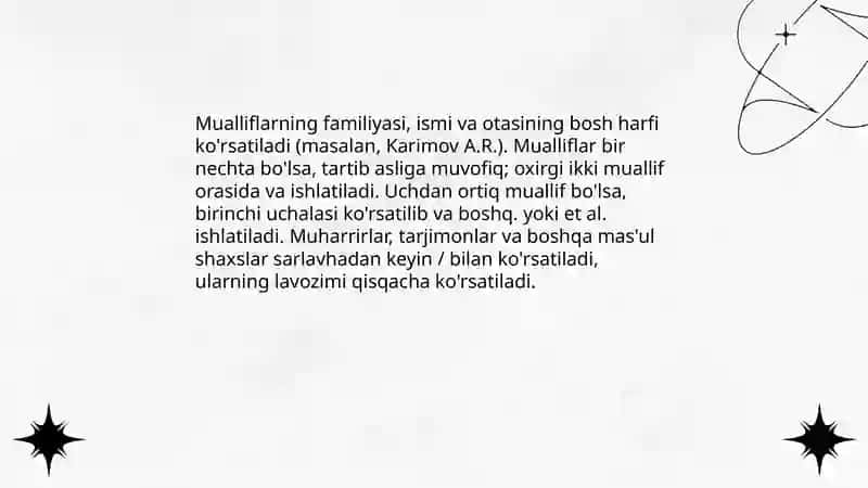 Bibliografik tavsif tuzish qoidalari 4