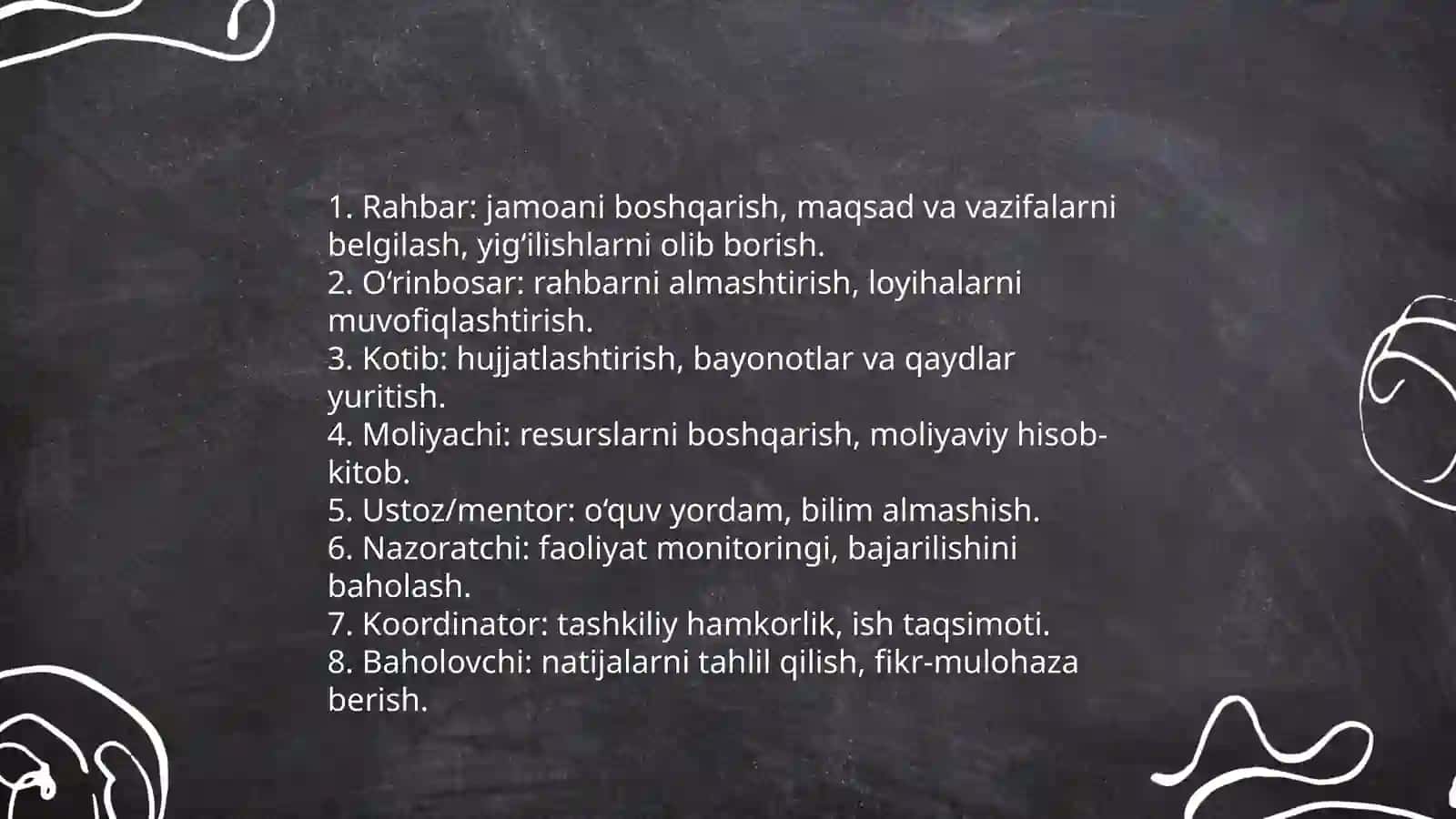 O'quvchilar jamoasi bilan ishlash 4