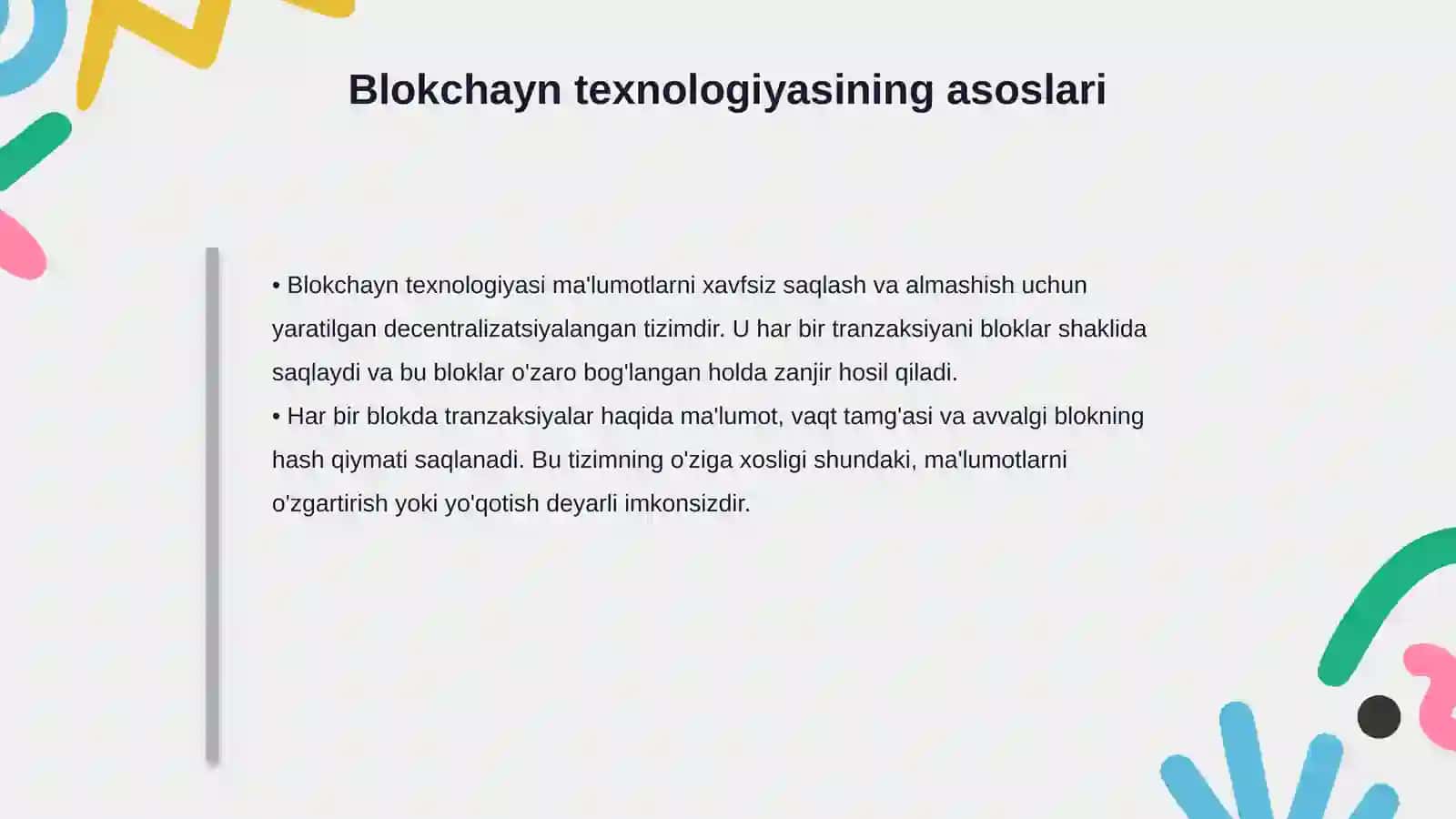 Kriptovalyutalar va blokchayn texnologiyalar 4