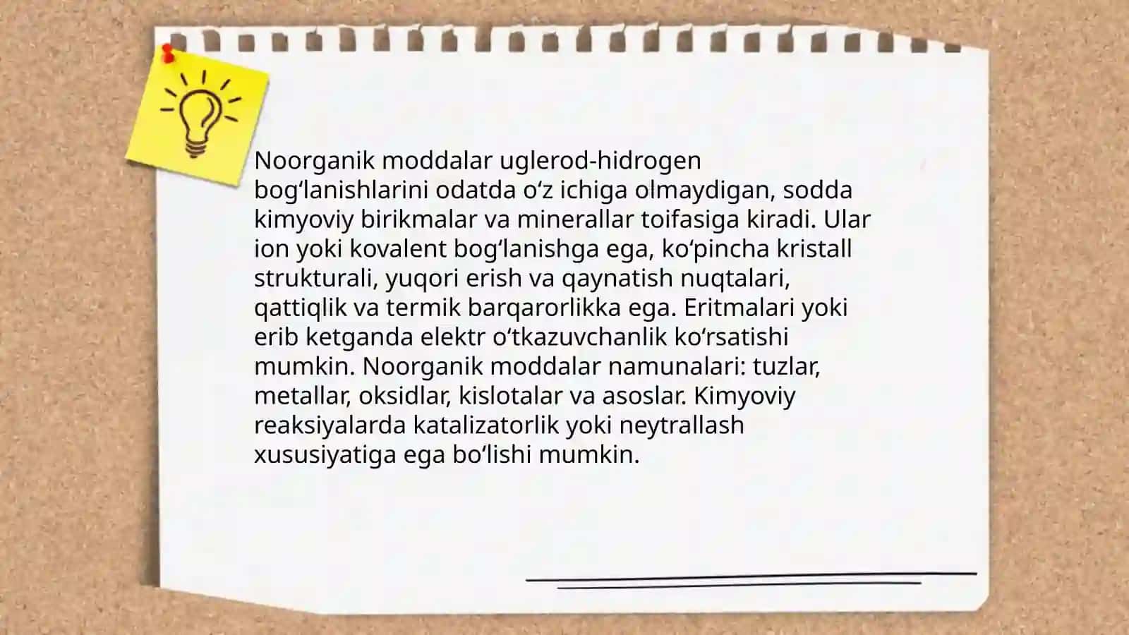 Organik va noorganik moddalar 4