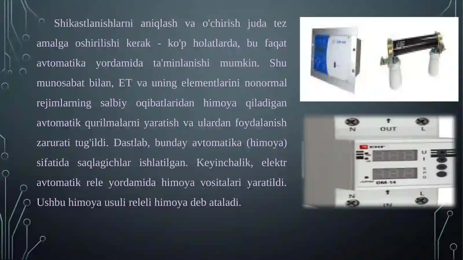 RELELI HIMOYANING VAZIFASI 4