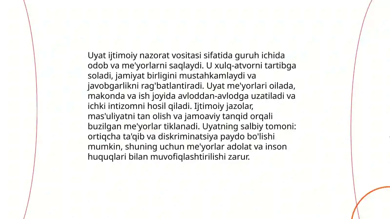 Uyat va vijdon odobi 4