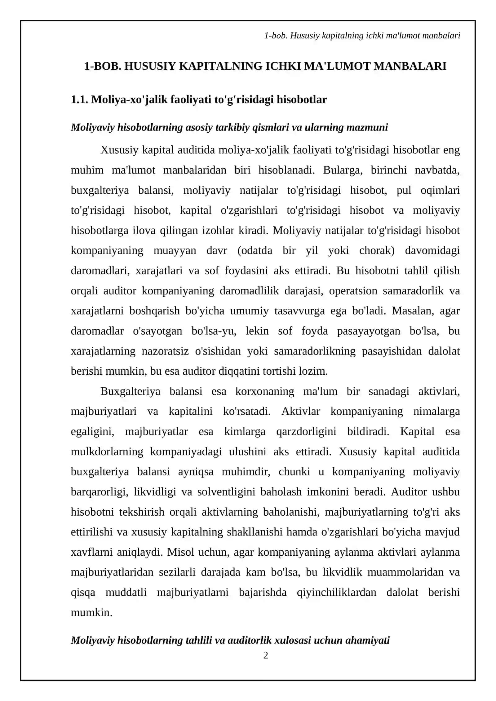 Hususiy kapital auditining ma'lumot manbalari 4