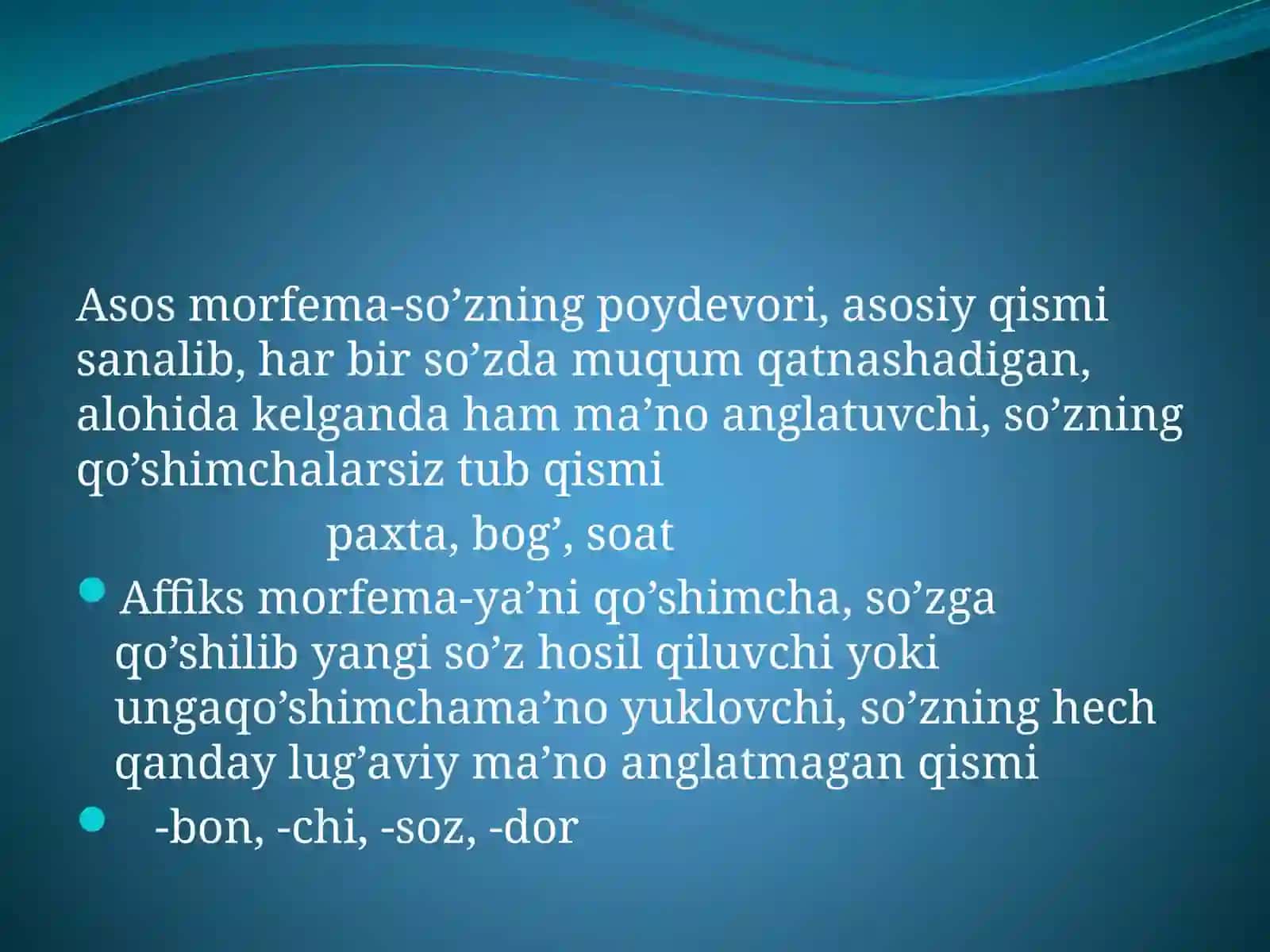 So'z yasash jarayonida asosda ro'y beradigan fonetik o'zgarishlar 4