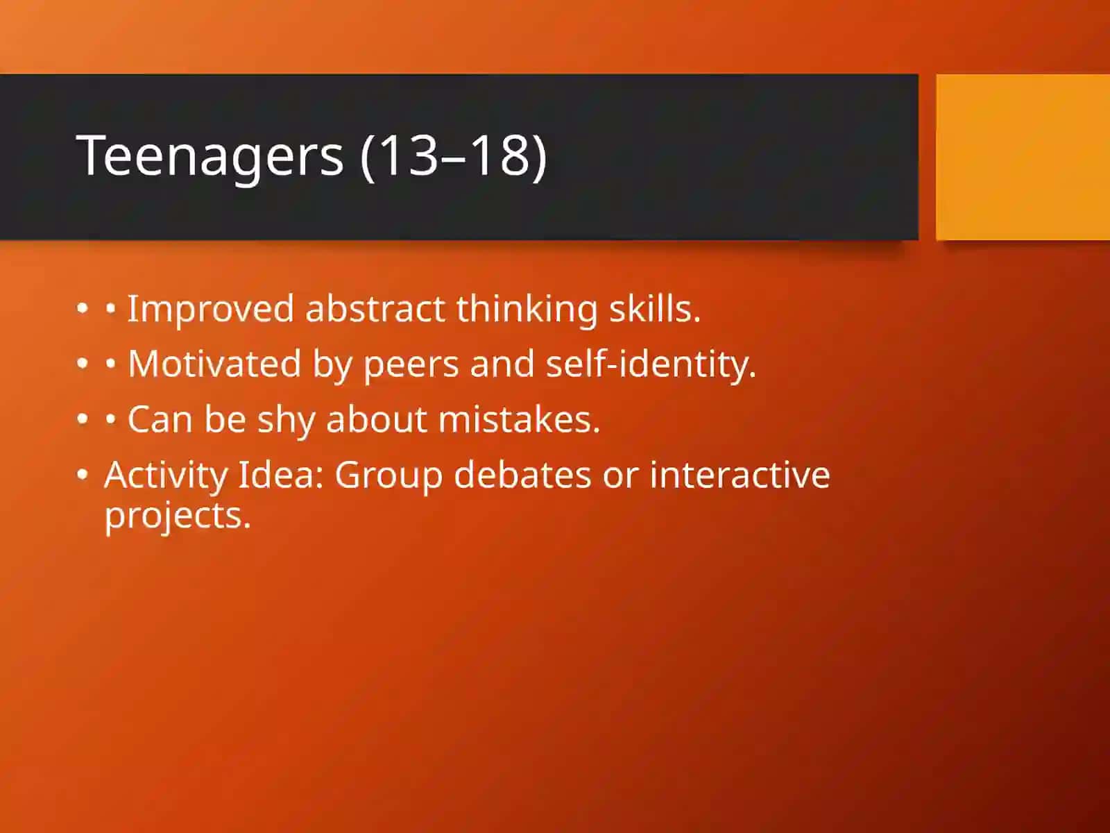 Age Characteristics in Foreign Language Learning 4