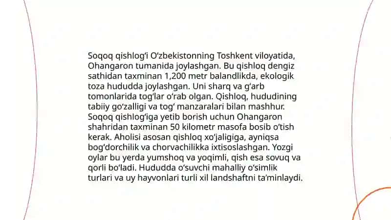 Mening o'lkam (Parkent Soqoq qishlogi) 4