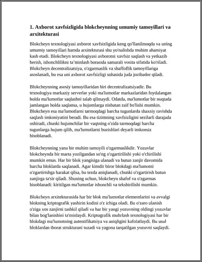 Axborot xavfsizligida blokcheyn texnologiyasining qo'llanishi 4