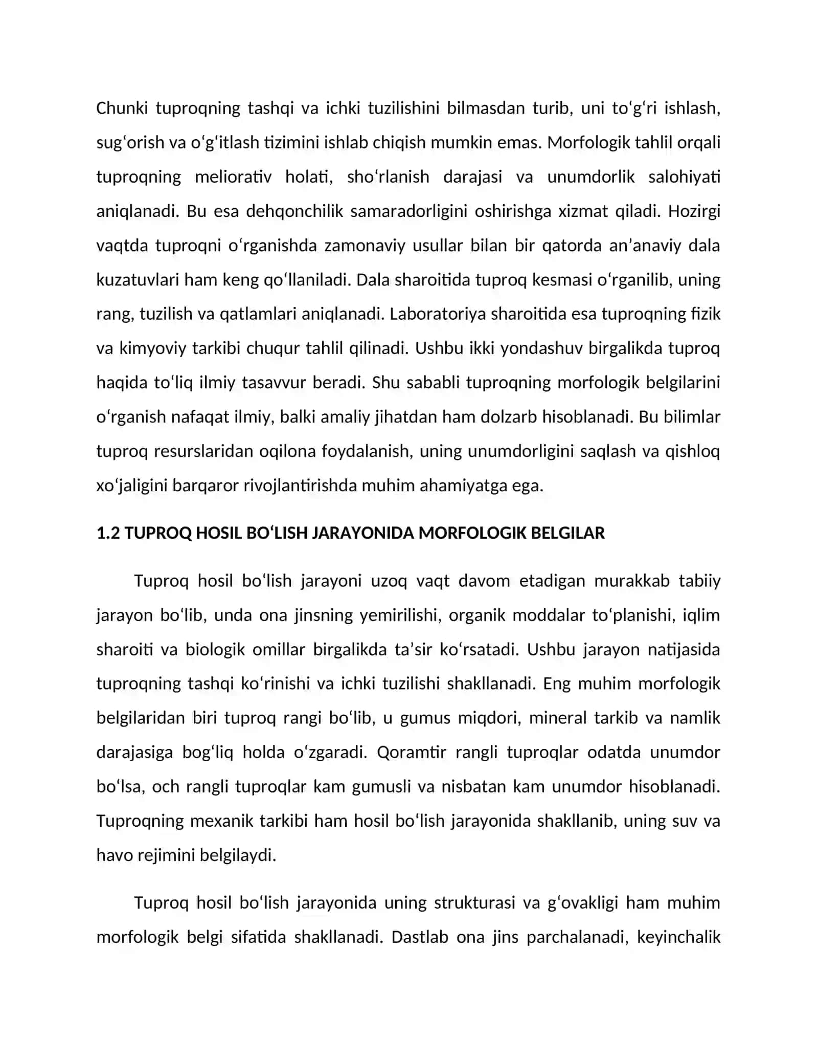 Tuproqning morfologik belgilarini aniqlash 4