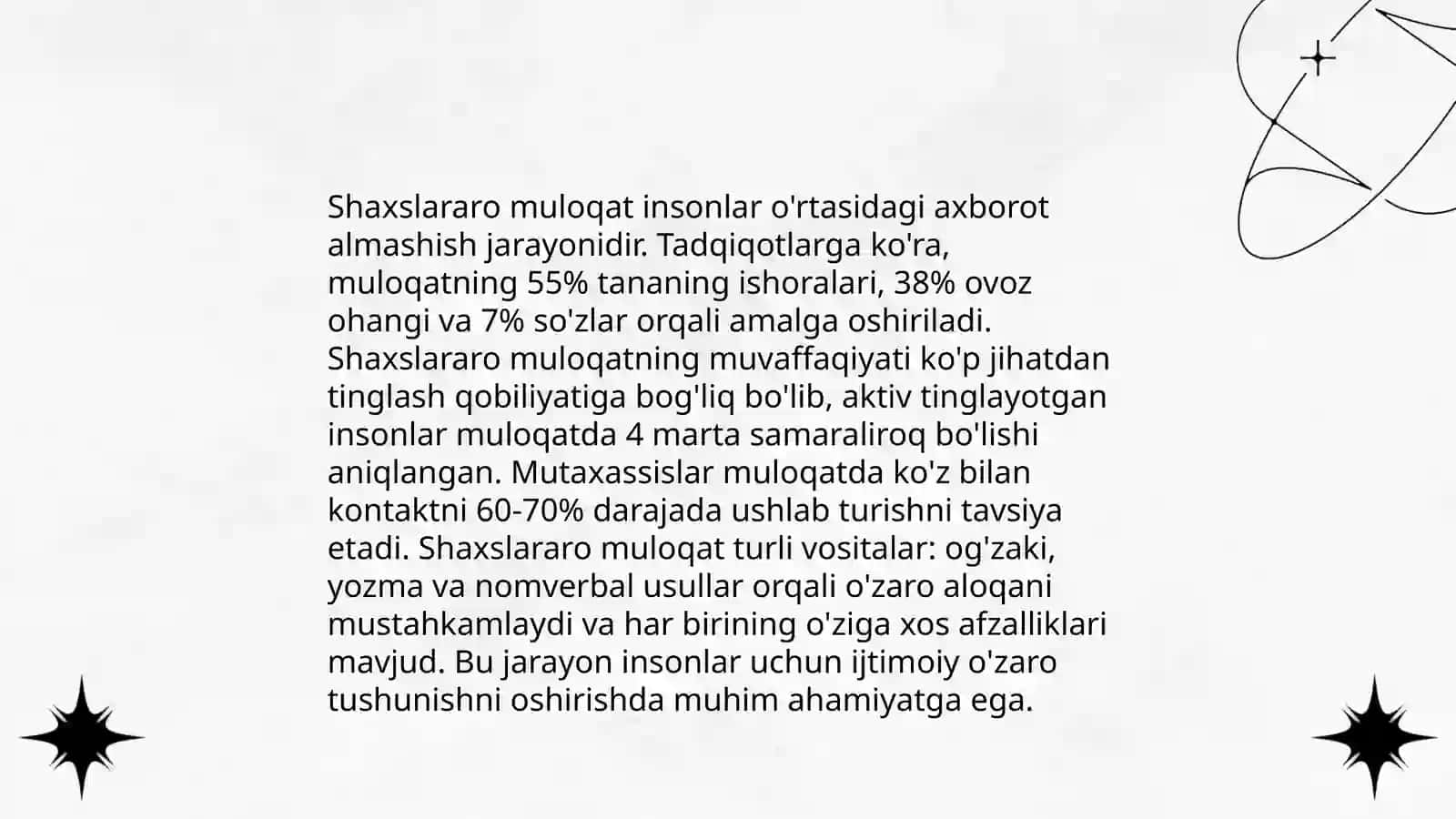 Muloqatning turlari 4