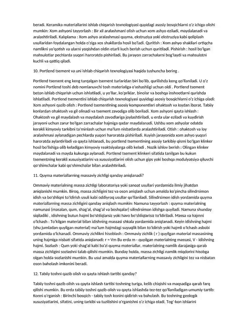 Materialning haqiqiy zichligi, aniqlash usullari 4