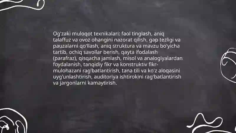O'qtituvchining nutq madaniyati va pedagogik etikasi 4