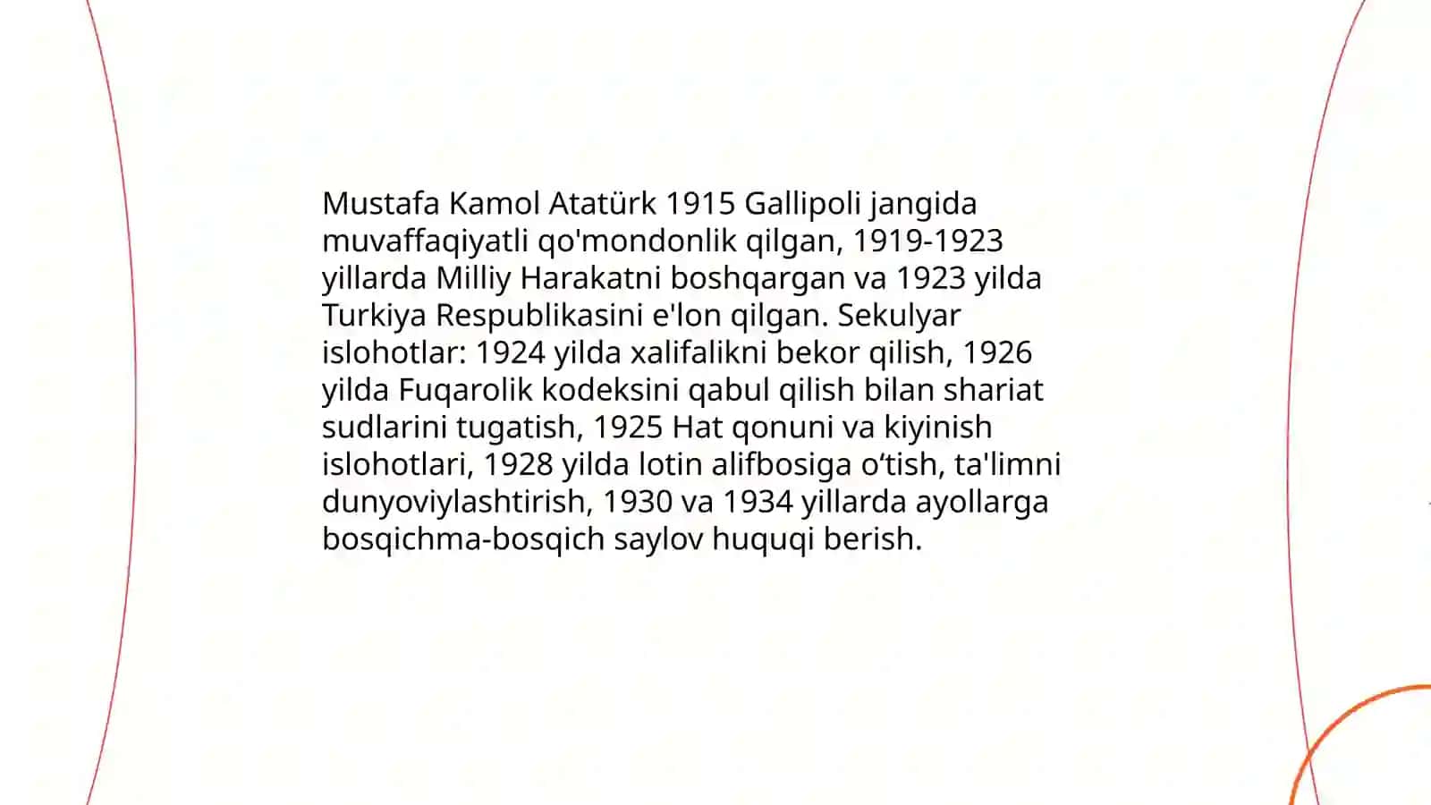 Birinchi va ikkinchi jahon urushi davrida Turkiya davlatini dunyoviy davlatga aylanishi 4